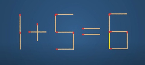 Thử tài IQ: Di chuyển một que diêm để 6+4=6-7 thành phép tính đúng - Ảnh 1.