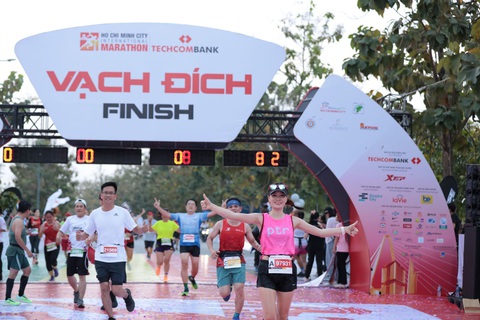 Lý do Giải Marathon quốc tế TP.HCM Techcombank 2023 cháy vé - Ảnh 3. Tham dự Giải Marathon quốc tế TP.HCM Techcombank là lựa chọn hàng đầu của VĐV - Ảnh: TECHCOMBANK