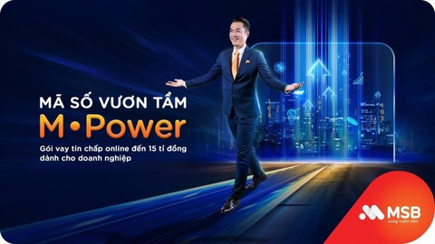 MSB cấp hạn mức tín chấp online lên đến 15 tỉ đồng - Ảnh 1. MSB cấp hạn mức tín chấp online lên đến 15 tỉ đồng - Ảnh 1.