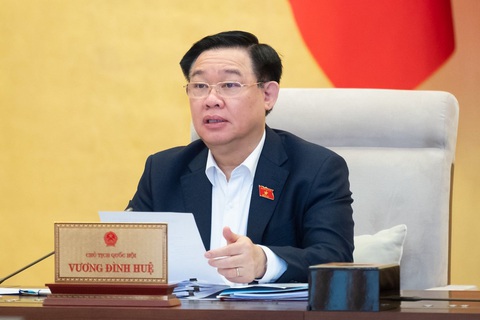 Đổi tên căn cước đạt mục đích quản lý, phục vụ nhân dân - Ảnh 3. Chủ tịch Quốc hội Vương Đình Huệ - Ảnh: GIA HÂN