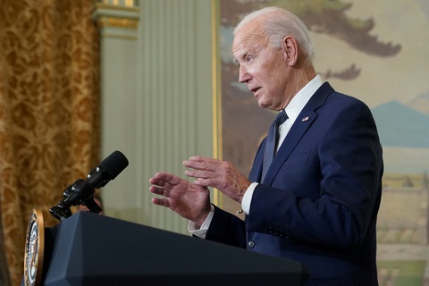 Ông Biden: Giải pháp hai nhà nước là câu trả lời duy nhất cho Israel, Palestine - Ảnh 1. Tổng thống Mỹ Joe Biden - Ảnh: REUTERS