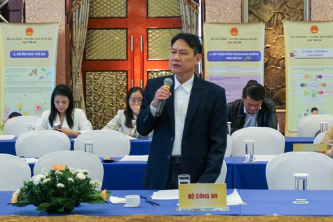 Thượng tá Khổng Ngọc Oanh, đại diện Cục Cảnh sát hình sự, Bộ Công an - Ảnh: HÀ QUÂN Thượng tá Khổng Ngọc Oanh, Cục Cảnh sát hình sự, Bộ Công an - Ảnh: HÀ QUÂN