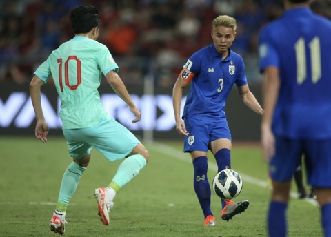 Thái Lan thua Trung Quốc trên sân nhà ở vòng loại World Cup 2026 - Ảnh 1. Thái Lan để thua Trung Quốc ở trận ra quân bảng C vòng loại World Cup 2026 - Ảnh: SIAM SPORTS
