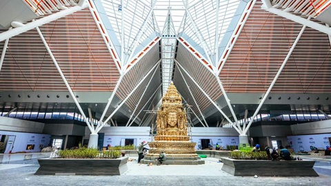 Campuchia khánh thành sân bay lớn nhất do Trung Quốc hỗ trợ - Ảnh 1. Một góc sân bay quốc tế Siem Reap - Angkor - Ảnh: KHMER TIMES