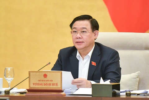 Chủ tịch Quốc hội: Chưa thông qua Luật Đất đai sửa đổi tại kỳ họp 6. - Ảnh 1. Chủ tịch Quốc hội Vương Đình Huệ - Ảnh: GIA HÂN