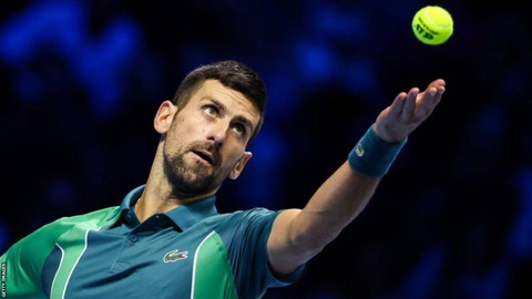 Tin tức thể thao sáng 17-11: Ronaldo ghi bàn thứ 856, Djokovic vào bán kết ATP Finals - Ảnh 2. Djokovic vào bán kết ATP Finals - Ảnh: Getty