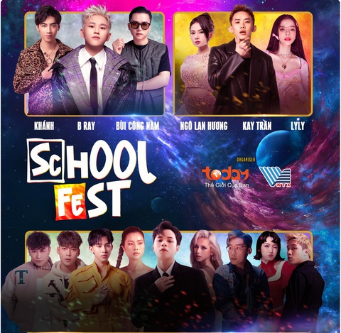 Các nghệ sĩ tham gia School Fest ngày 19-11 - Ảnh: BTC Các nghệ sĩ tham gia School Fest ngày 19-11 - Ảnh: BTC