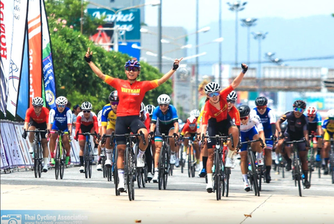 Nguyễn Thị Thật chính thức nhận suất dự Olympic 2024 - Ảnh 3. Nguyễn Thị Thật giành HCV châu Á 2023 - Ảnh: TCA