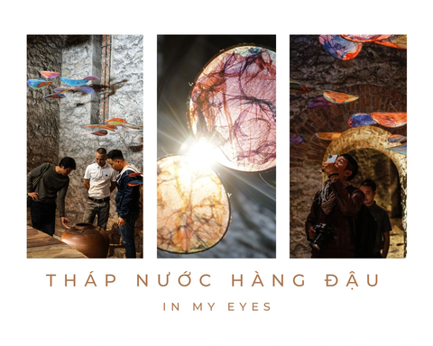 Du khách xếp hàng khám phá tháp nước Hàng Đậu lần đầu mở cửa - Ảnh 1. Không gian nghệ thuật tại tháp nước Hàng Đậu trở thành điểm nhấn thu hút du khách cuối tuần này - Ảnh: NGUYỄN HIỀN