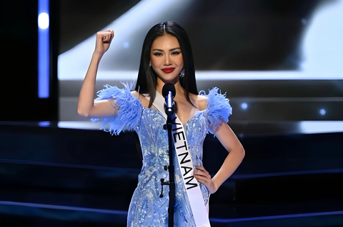 Bùi Quỳnh Hoa tại vòng bán kết cuộc thi "Miss Universe 2023" - Ảnh: Facebook nhân vật Bùi Quỳnh Hoa tại vòng bán kết cuộc thi Miss Universe 2023 - Ảnh: Facebook nhân vật