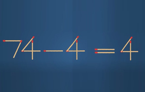 Thử tài IQ: Di chuyển một que diêm để 1-2=5-4 thành phép tính đúng - Ảnh 1.