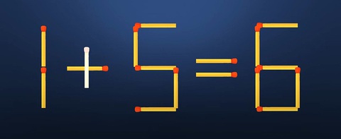 Thử tài IQ: Di chuyển một que diêm để 1-2=5-4 thành phép tính đúng - Ảnh 1.