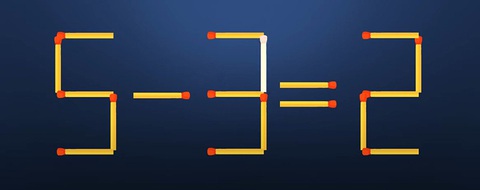 Thử tài IQ: Di chuyển một que diêm để 3+3=3 thành phép tính đúng - Ảnh 1.