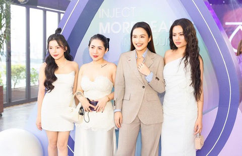 Nhiều chuyên gia, người nổi tiếng quy tụ tại tiệc kỷ niệm 20 năm thành lập Teoxane - Ảnh 4. Stylist Lâm Thúy Nhàn, beauty influencer Phương Trinh và Ngân Bích Nguyễn là những khách mời đặc biệt tại Teoxane Private Party