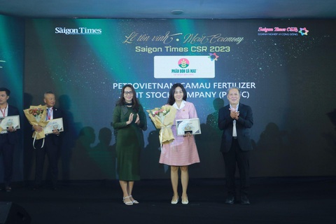 PVCFC lần thứ 2 nhận tuyên dương doanh nghiệp vì cộng đồng - Ảnh 1. Phân bón Cà Mau lần thứ 2 liên tiếp nhận vinh danh doanh nghiệp vì cộng đồng