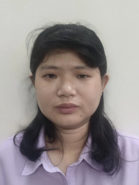 Thủy tại cơ quan công an - Ảnh: Công an cung cấp Đỗ Kim Minh Thủy tại cơ quan công an - Ảnh: Công an cung cấp