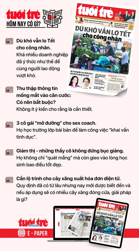 Tin tức sáng 19-11: Lo mất trăm tỉ cho vay ký quỹ cổ phiếu 'họ' FLC; TP.HCM sắp có thêm 3 bệnh viện - Ảnh 3. Tin tức đáng chú ý trên Tuổi Trẻ nhật báo ngày 19-11. Để đọc Tuổi Trẻ báo in phiên bản E-paper, mời bạn đăng ký Tuổi Trẻ Sao TẠI ĐÂY