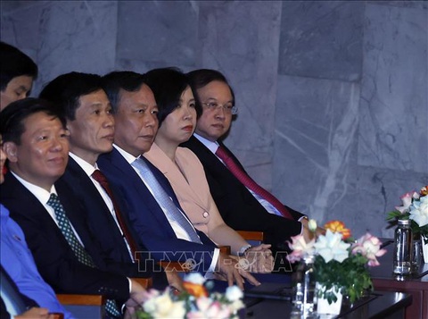 Chủ tịch nước Võ Văn Thưởng dự chương trình Hồ Chí Minh - Hành trình khát vọng 2023 - Ảnh 6. Các đại biểu tham dự chương trình “Hồ Chí Minh - Hành trình khát vọng 2023” - Ảnh: Thống Nhất/TTXVN