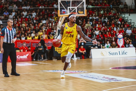 Kỷ lục gia giải bóng rổ VBA xuất hiện tại VPrime 3x3 - Ảnh 3. Ngôi sao bóng rổ Kentrell Barkley tại chung kết VBA 2023 - Ảnh: VBA