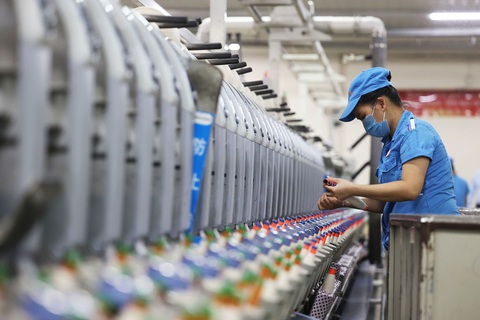 Quảng Ninh tạm dẫn đầu về thu hút FDI khi vượt mốc 3 tỉ USD - Ảnh 2. Việc thu hút FDI đang trở thành điểm sáng của Quảng Ninh. Trong ảnh là công nhân làm việc tại Nhà máy dệt Texhong Ngân Long Móng Cái - Ảnh: NGUYỄN KHÁNH