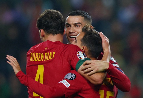 Tin tức thể thao sáng 20-11: Lukaku lập kỉ lục vòng loại Euro, Gavi chấn thương nặng - Ảnh 3. Bồ Đào Nha toàn thắng tại vòng loại Euro 2024 - Ảnh: REUTERS