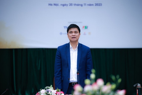 Ông Ngọ Duy Hiểu - phó chủ tịch Tổng liên đoàn Lao động Việt Nam phát biểu tại họp báo - Ảnh: BTC Ông Ngọ Duy Hiểu - phó chủ tịch Tổng liên đoàn Lao động Việt Nam - phát biểu tại họp báo - Ảnh: BTC