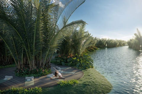 Nhà sáng lập Ecopark, từ phát triển bất động sản xanh đến vùng đất Blue Zones đầu tiên - Ảnh 10. 32ha mặt nước đi qua dự án