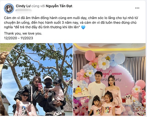 Đạt G và Cindy Lư lại công khai yêu đương lần nữa - Ảnh 1. Bài đăng của Cindy Lư gây chú ý khi công khai bạn trai Đạt G