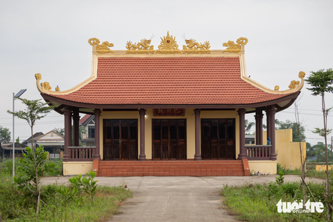 Đề xuất xây dựng nhiều công trình mang tên chúa Nguyễn Hoàng - Ảnh 1. Đền thờ Thái phó Nguyễn Ư Dĩ - người cậu của Nguyễn Hoàng - tại xã Triệu Giang, Triệu Phong - Ảnh: HOÀNG TÁO