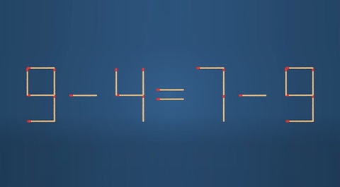Thử tài IQ: Di chuyển một que diêm để 9-4=7-9 thành phép tính đúng- Ảnh 1.