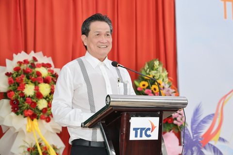 Ông Đặng Văn Thành - Chủ tịch Tập đoàn TTC cho biết Tập đoàn TTC luôn xem đây là một phần trách nhiệm và cam kết tiếp tục đồng hành với địa phương - đặc biệt là quê hương Bến Tre. Ảnh: Đ.H Ông Đặng Văn Thành - chủ tịch Tập đoàn TTC - Ảnh: Đ.H