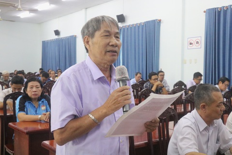 Chủ hồ sơ thuế đã mất nhiều năm nhưng vẫn bị yêu cầu nộp thuế - Ảnh 1. Cử tri chia sẻ tại buổi tiếp xúc