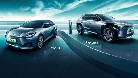 Thấy dây chuyền sản xuất của BYD, sếp Toyota quyết tâm thay đổi- Ảnh 4. Sử dụng pin của BYD, Toyota bZ3 có thể đi được khoảng 600km trong một lần sạc đầy. Hiệu suất khí động học tốt hơn so với chiếc SUV chung nền tảng bZ4X, bZ3 dự kiến chỉ được bán ra ở thị trường Trung Quốc - Ảnh: Toyota