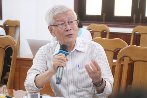 Chọn chuyên gia không phải để làm đề tài, nghiệm thu xong treo lên- Ảnh 1. TS Võ Kim Cương, nguyên phó kiến trúc sư trưởng TP.HCM, chia sẻ - Ảnh: CẨM NƯƠNG