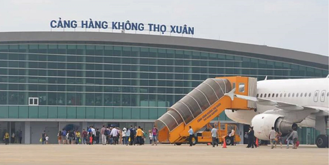 Đề nghị các hãng khôi phục các đường bay kết nối sân bay Thọ Xuân- Ảnh 1. Sân bay Thọ Xuân hiện chỉ khai thác đường bay Hà Nội - TP.HCM thay vì 9 đường bay như trước đây - Ảnh: ACV