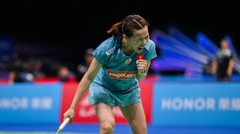 Nguyễn Thùy Linh đánh bại đối thủ Đan Mạch, tiến vào tứ kết China Master 2023- Ảnh 1. Nguyễn Thùy Linh đánh bại tay vợt Kjaersfeldt sau hai ván đấu - Ảnh: BWF