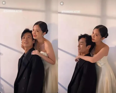 Đóng phim giờ vàng, Trần Nghĩa 'phim giả tình thật' với bạn diễn- Ảnh 6. Khoảnh khắc tình tứ mới của Trần Nghĩa và Hoàng Huyền làm rộ nghi vấn