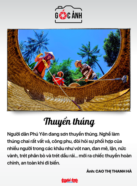 Thuyền thúng - Ảnh: CAO THỊ THANH HÀ Thuyền thúng - Ảnh: CAO THỊ THANH HÀ