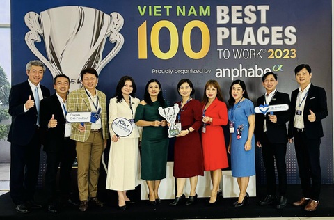 Dược Hậu Giang tăng thứ bậc tại Giải thưởng Top 100 nơi làm việc tốt nhất Việt Nam- Ảnh 3. Dược Hậu Giang tăng thứ bậc tại Giải thưởng Top 100 nơi làm việc tốt nhất Việt Nam- Ảnh 3.