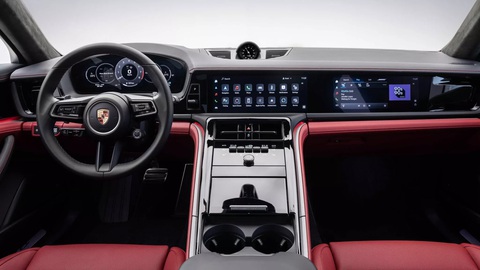 Porsche Panamera 2025 nâng cấp lớn nội thất, nhiều tùy chọn điện hóa, giá quy đổi từ 2,47 tỉ đồng- Ảnh 4. Giao diện 3 màn hình giống Taycan là thay đổi rõ nhất bên trong cabin Panamera 2025 - Ảnh: Porsche