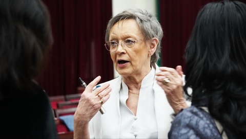 Giáo sư người Pháp hơn 20 lần đến Việt Nam nói gì về HIV/AIDS?- Ảnh 1. Giáo sư Francoise Barré-Sinoussi - Ảnh: TIẾN THẮNG