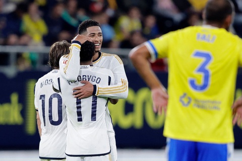 Tin tức thể thao sáng 27-11: Bellingham lại ghi bàn; Inter Milan hòa Juventus- Ảnh 1. Jude Bellingham đang tỏa sáng rực rỡ từ khi gia nhập Real Madrid - Ảnh: SOCCRATES IMAGES