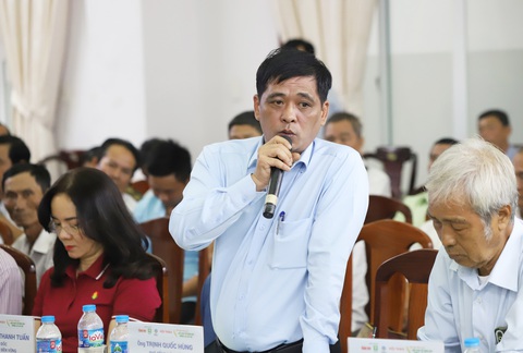 'Doanh nghiệp phân bón chỉ vì lợi nhuận thì không thể lâu bền'- Ảnh 3. Ông Trịnh Quốc Hùng - phó giám đốc Công ty cổ phần phân bón Miền Nam - Ảnh: CHÍ QUỐC