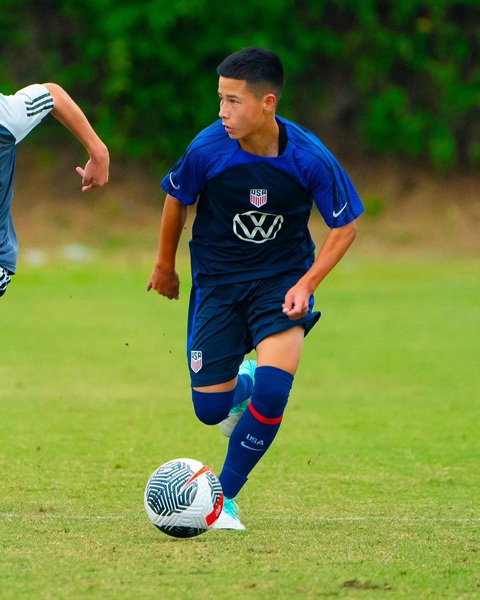 Tuyển U16 Mỹ triệu tập cầu thủ Việt kiều- Ảnh 1. Brett Phan được triệu tập lên tuyển U16 Mỹ - Ảnh: INSTAGRAM