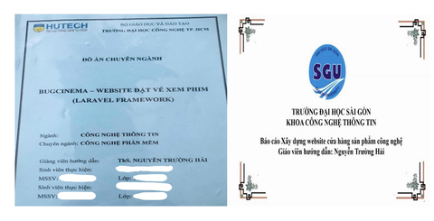 Khóa luận của sinh viên do giảng viên xài bằng giả hướng dẫn có bị ảnh hưởng?- Ảnh 1. Các đồ án của sinh viên do ông Nguyễn Trường Hải hướng dẫn