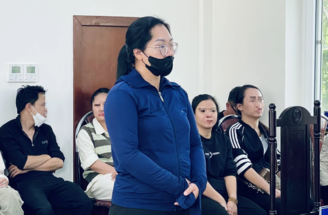 Bảo mẫu lãnh 15 tháng tù vì làm chết bé trai 7 tháng tuổi- Ảnh 1. Bị cáo Chu Uyển Vân tại tòa - Ảnh: DANH TRỌNG