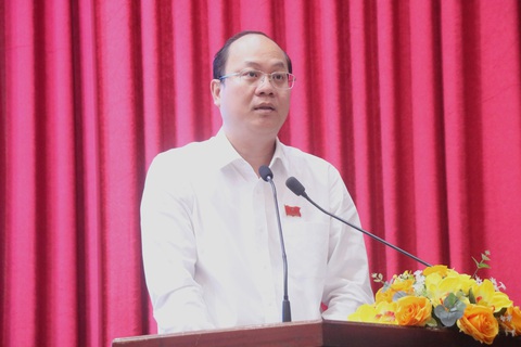 Cử tri quan tâm đến vụ án Vạn Thịnh Phát- Ảnh 2. Phó bí thư Thành ủy Nguyễn Hồ Hải phát biểu tại buổi tiếp xúc - Ảnh: CẨM NƯƠNG