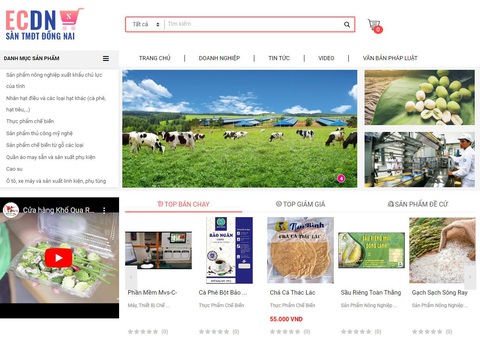 Đồng Nai đổi mới phương thức tiêu thụ nông sản- Ảnh 2. Sàn thương mại điện tử do Sở Công Thương Đồng Nai thực hiện để quảng bá, tiêu thụ các sản phẩm nông sản của tỉnh