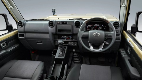 Toyota Land Cruiser ra mắt gần 4 thập kỷ vẫn được nâng cấp mạnh- Ảnh 3. Nội thất Toyota Land Cruiser 70, dù được cập nhật, vẫn ưu tiên yếu tố bền bỉ, thực tiễn lên hàng đầu - Ảnh: Toyota UAE