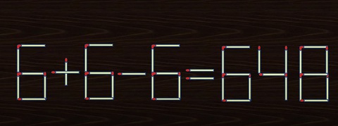 Thử tài IQ: Di chuyển một que diêm để 6+6-6=648 thành phép tính đúng- Ảnh 1.